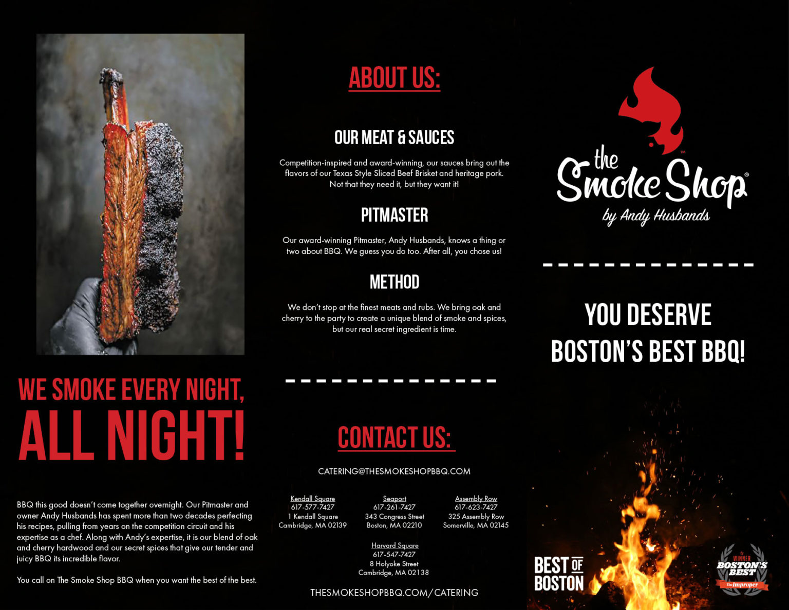 Catering Menu The Smoke Shop BBQ